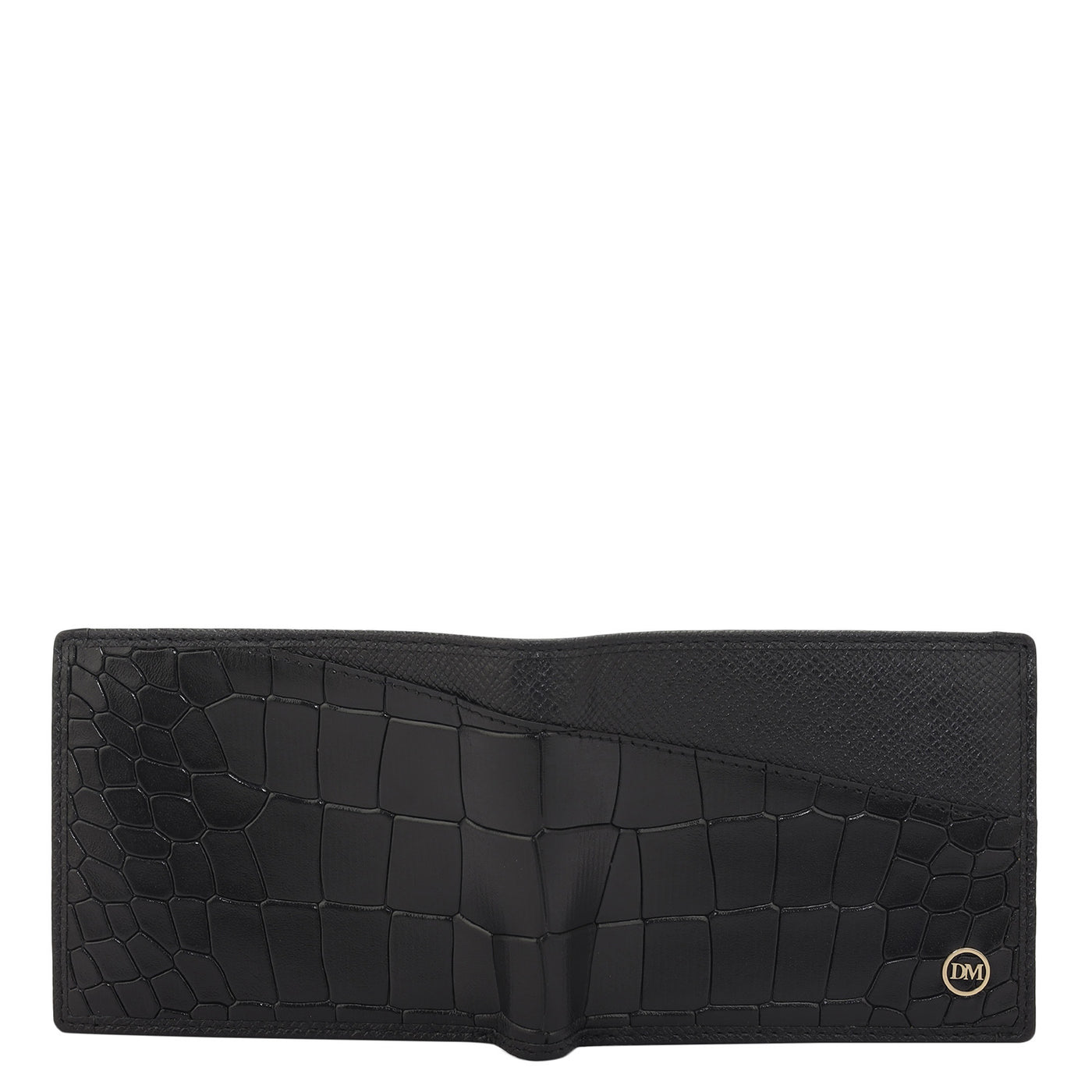 Black Bifold Leather Mens Wallet