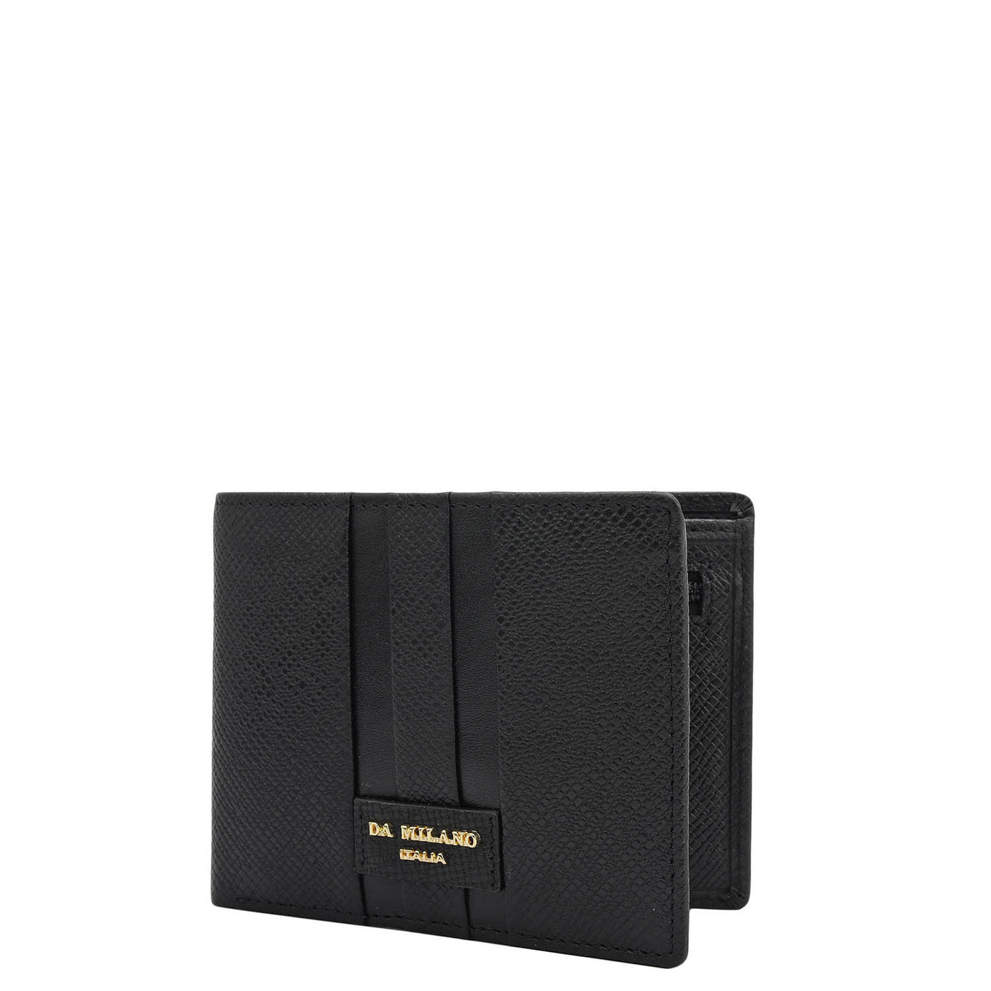 Black Bifold Leather Mens Wallet