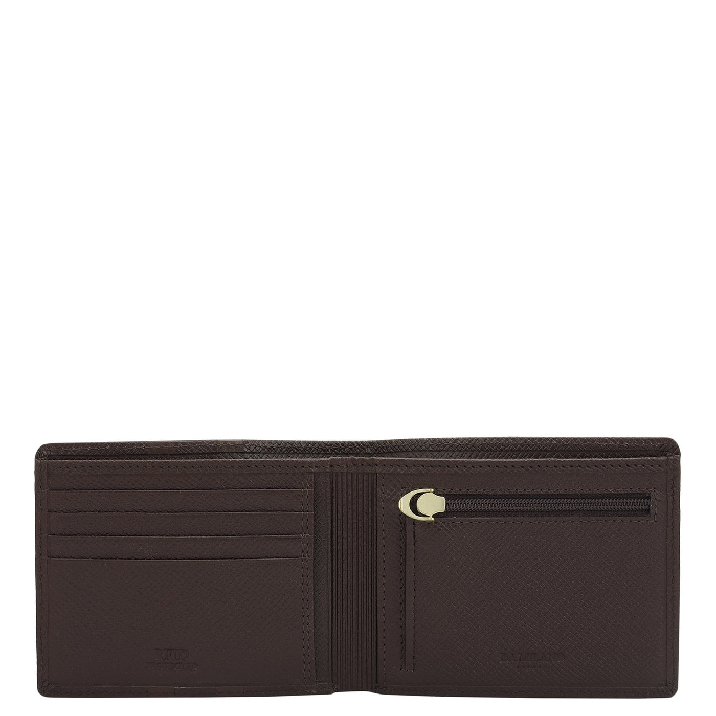 Chocolate Bifold Leather Mens Wallet