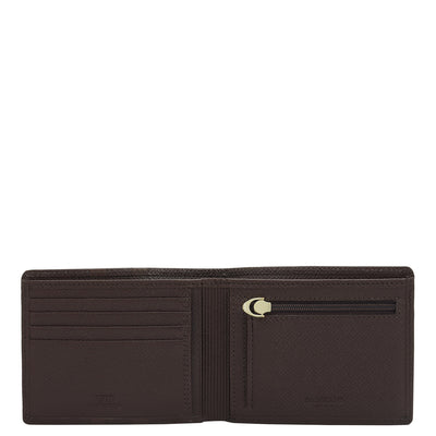 Chocolate Bifold Leather Mens Wallet