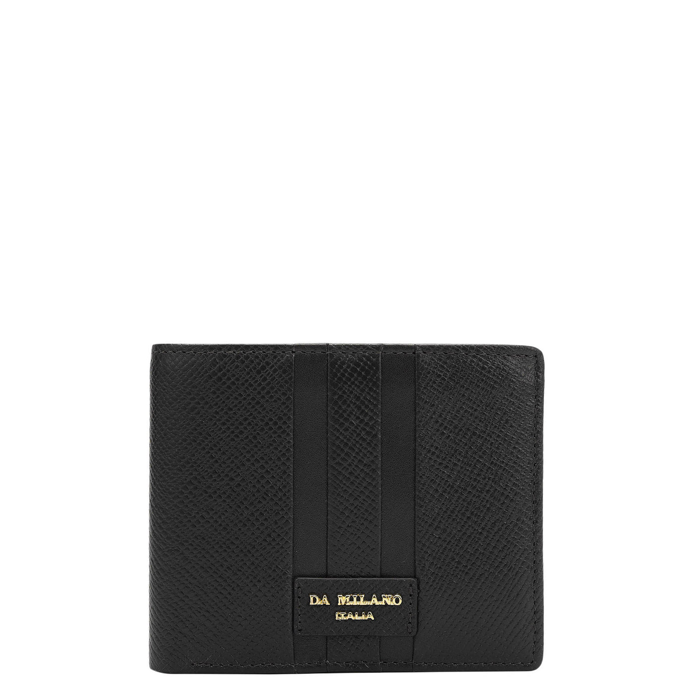 Black Bifold Leather Mens Wallet