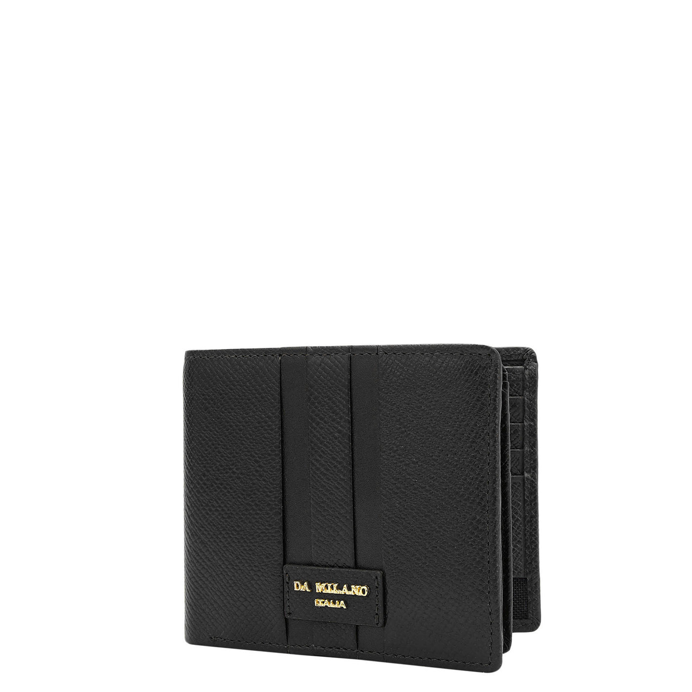 Black Bifold Leather Mens Wallet