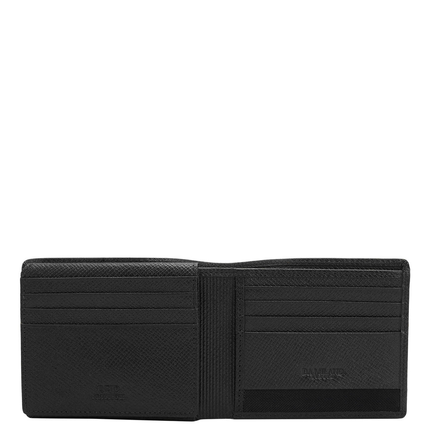 Black Bifold Leather Mens Wallet