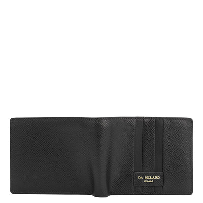 Black Bifold Leather Mens Wallet