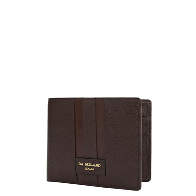 Chocolate Bifold Leather Mens Wallet