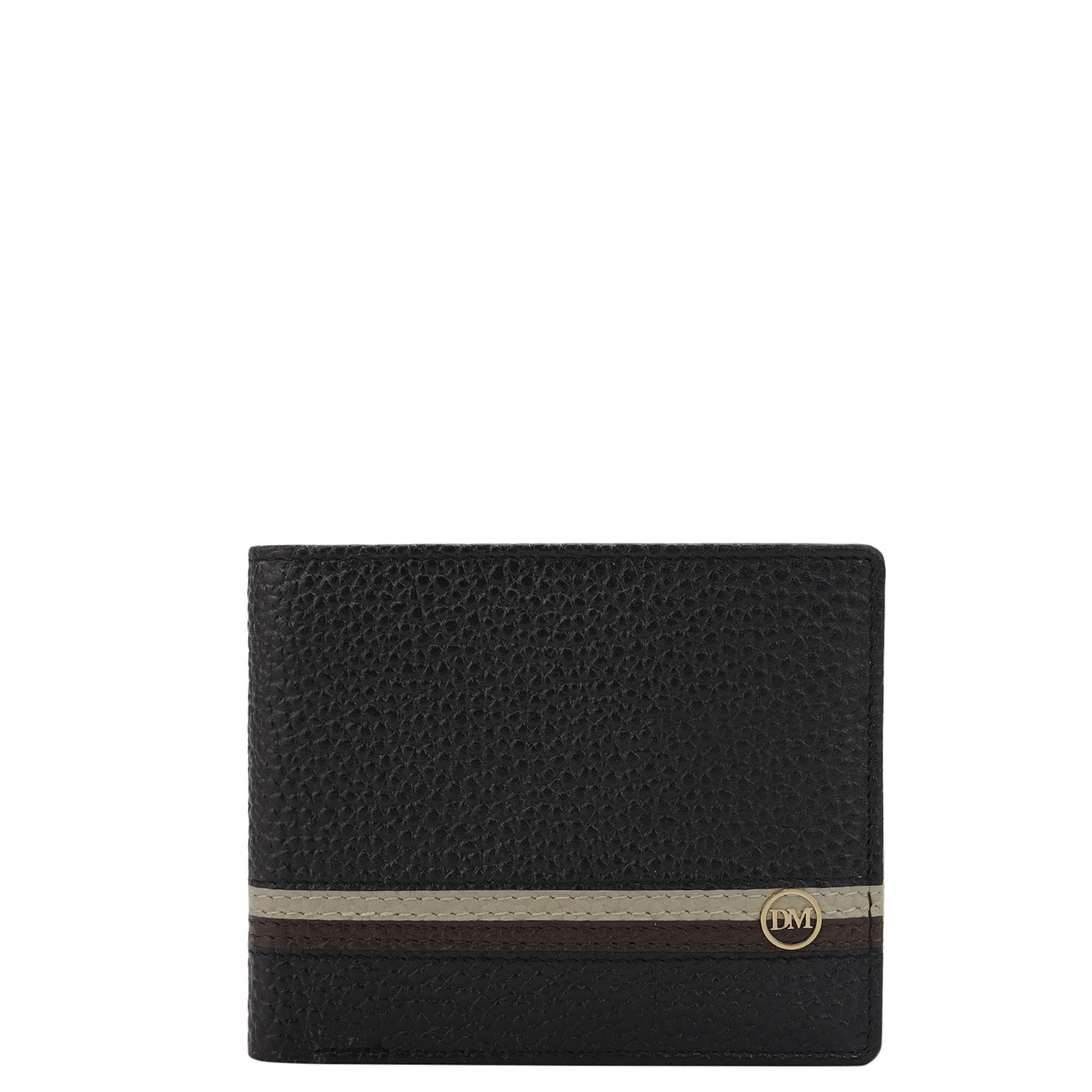 Black Bifold Leather Mens Wallet