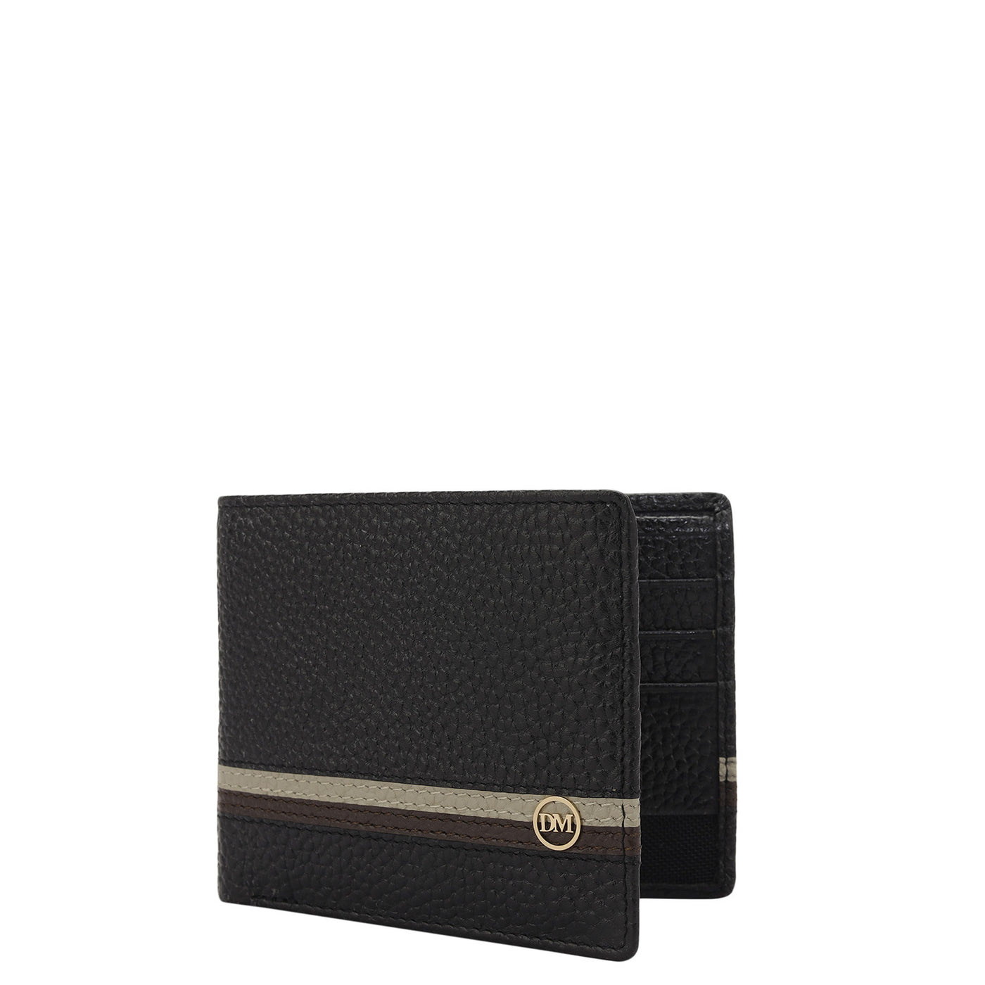 Black Bifold Leather Mens Wallet