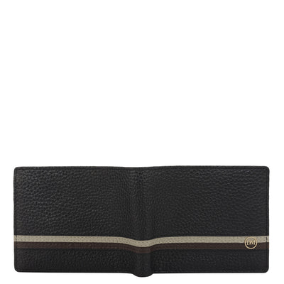 Black Bifold Leather Mens Wallet