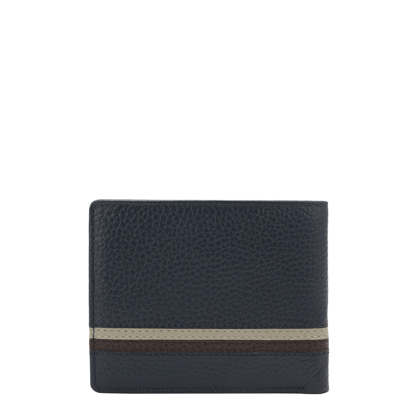 Navy Bifold Leather Mens Wallet