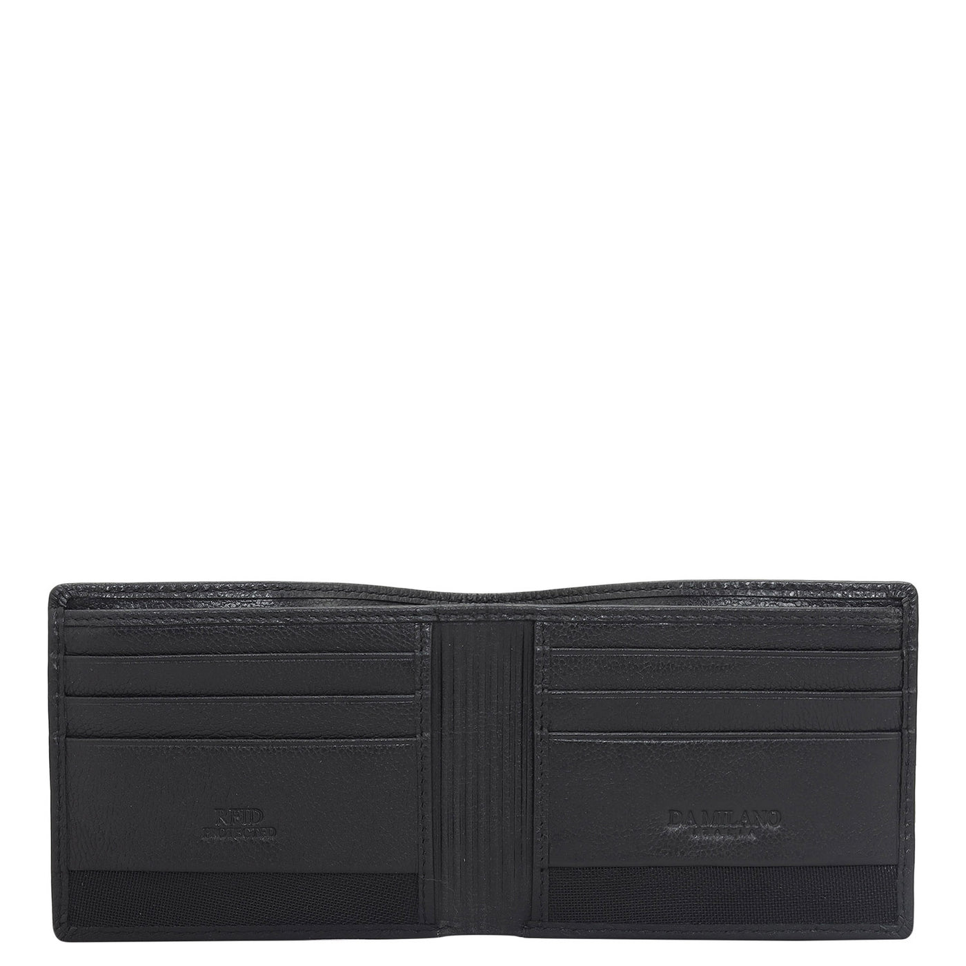 Black Bifold Leather Mens Wallet