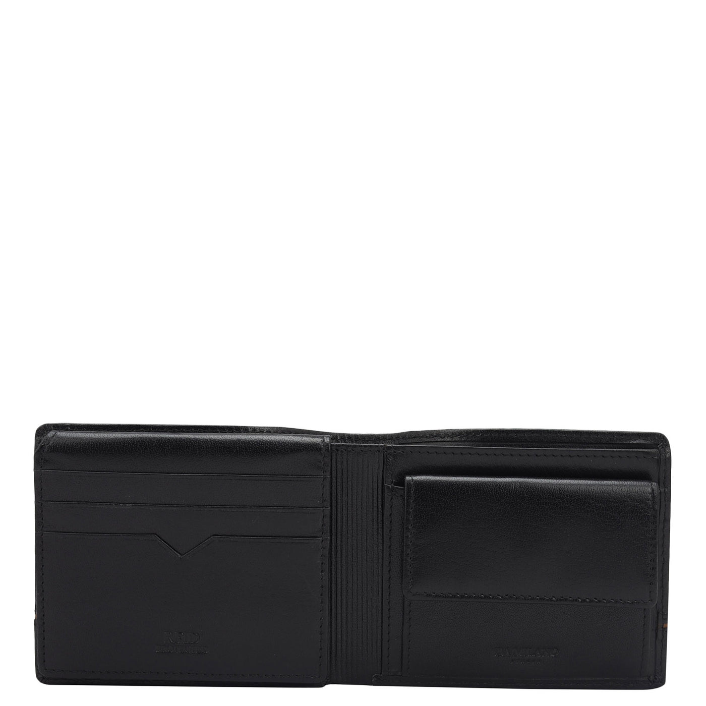 Black Bifold Leather Mens Wallet