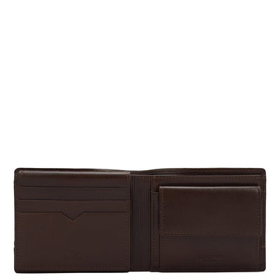 Brown Bifold Leather Mens Wallet