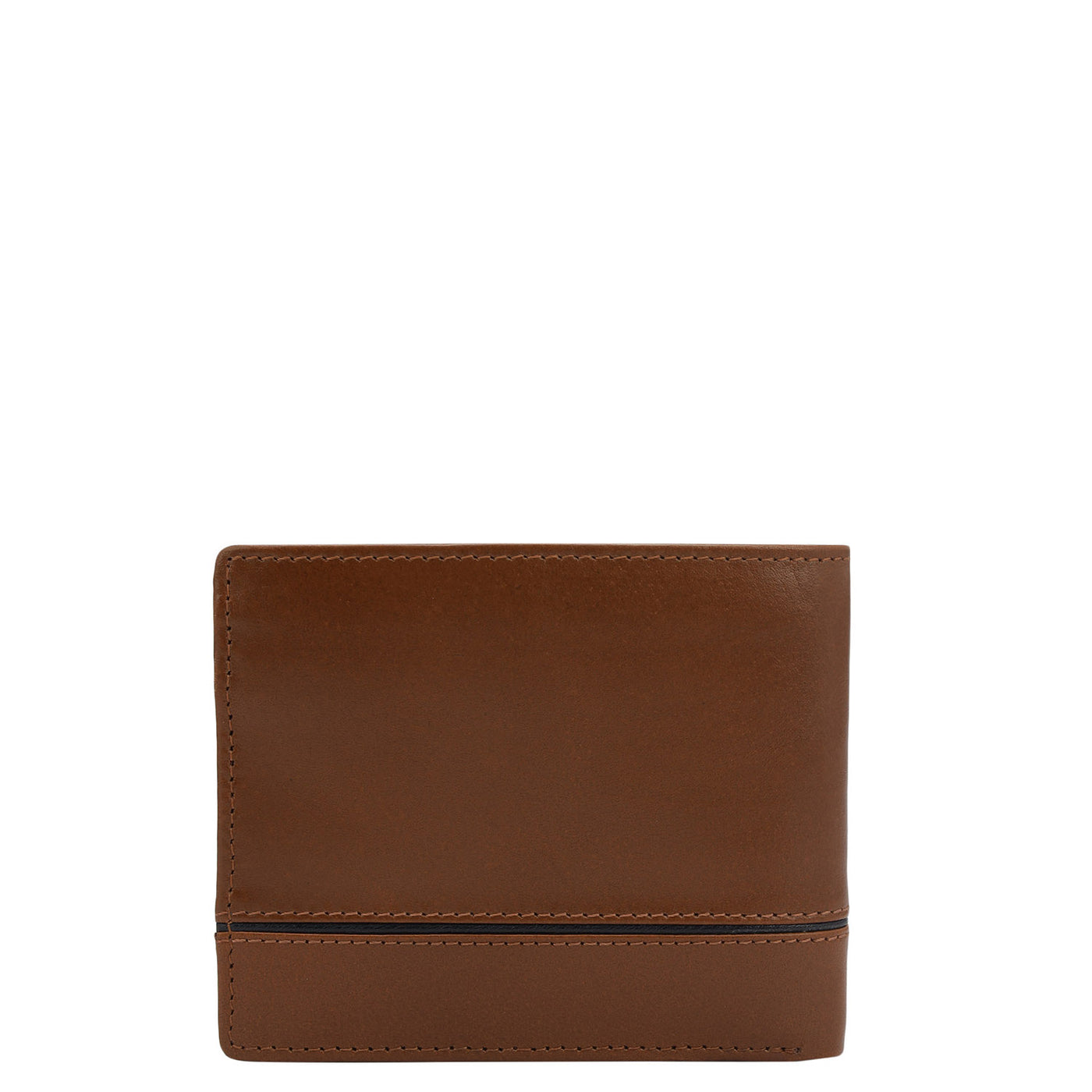 Cognac Bifold Leather Mens Wallet