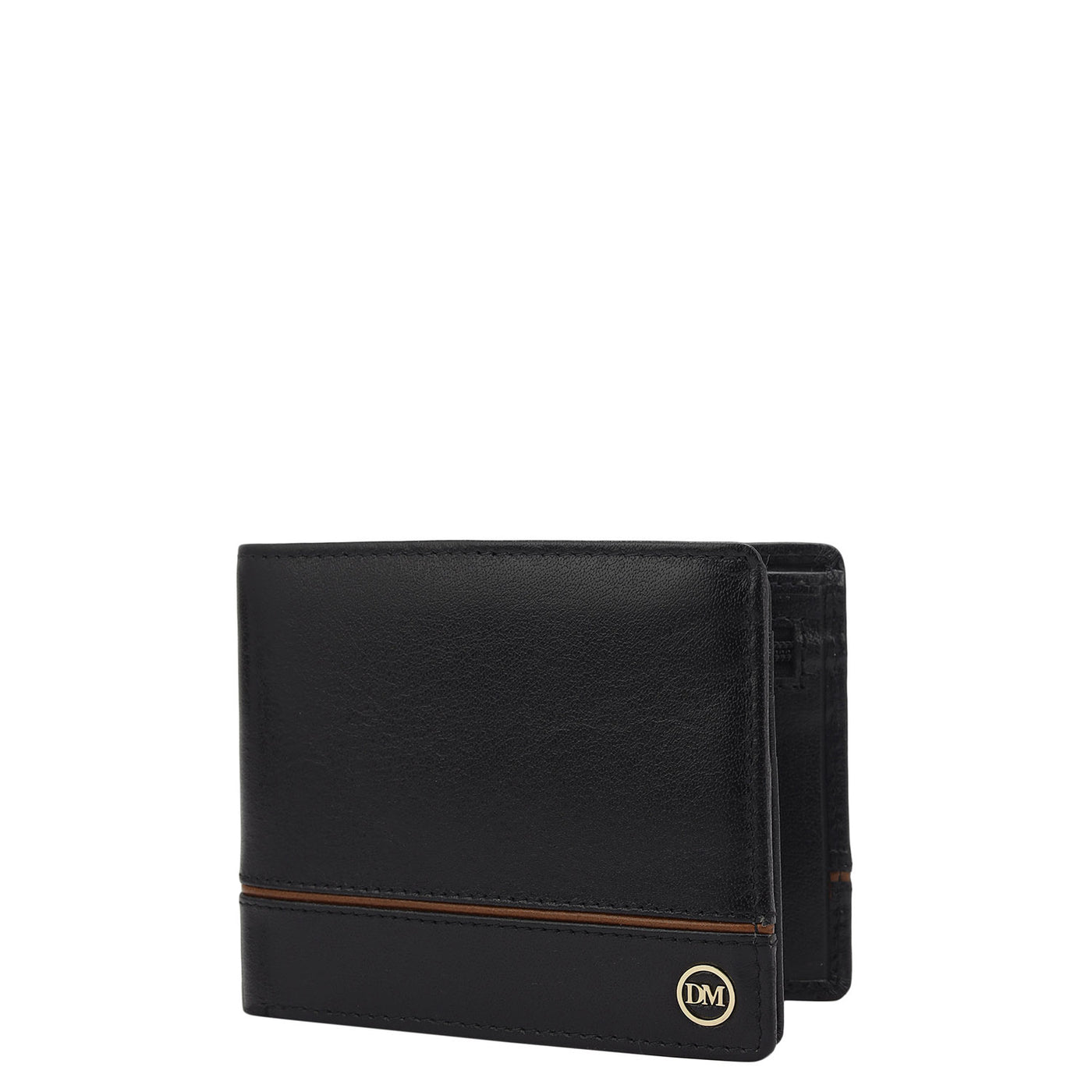 Black Bifold Leather Mens Wallet