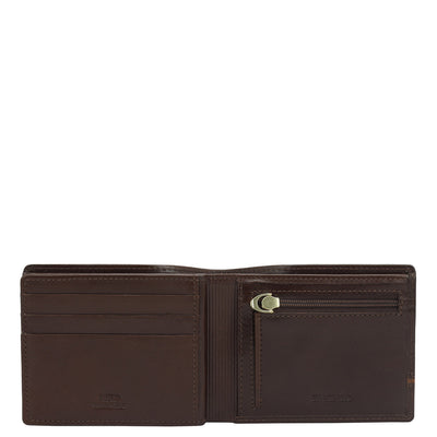 Brown Bifold Leather Mens Wallet