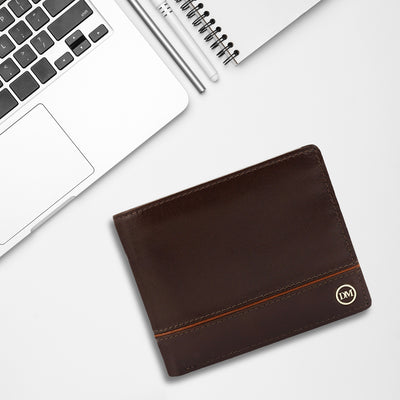 Brown Bifold Leather Mens Wallet