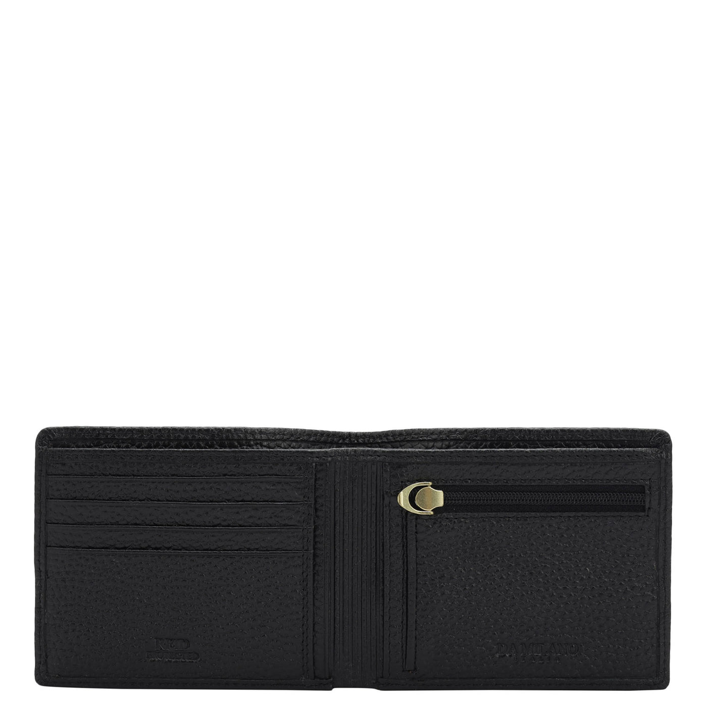 Black Bifold Leather Mens Wallet