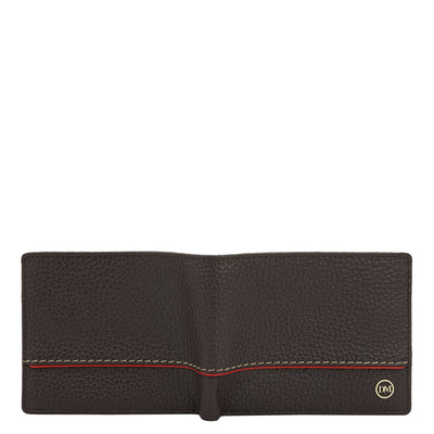 Chocolate Bifold Leather Mens Wallet