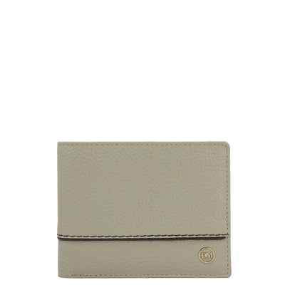 Khaki Bifold Leather Mens Wallet