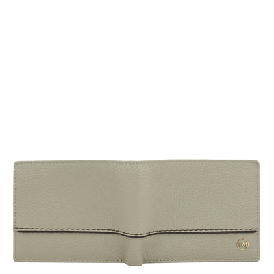 Khaki Bifold Leather Mens Wallet