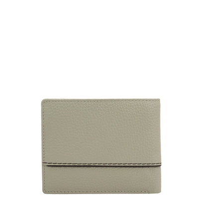 Khaki Bifold Leather Mens Wallet