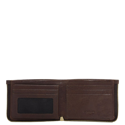 Brown Bifold Leather Mens Wallet