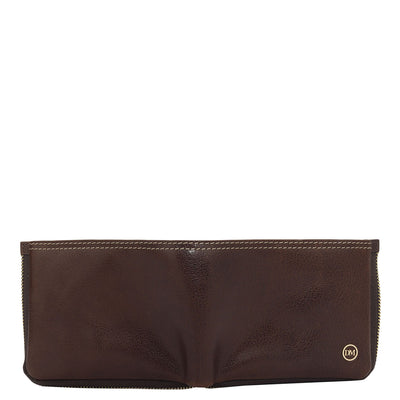 Brown Bifold Leather Mens Wallet