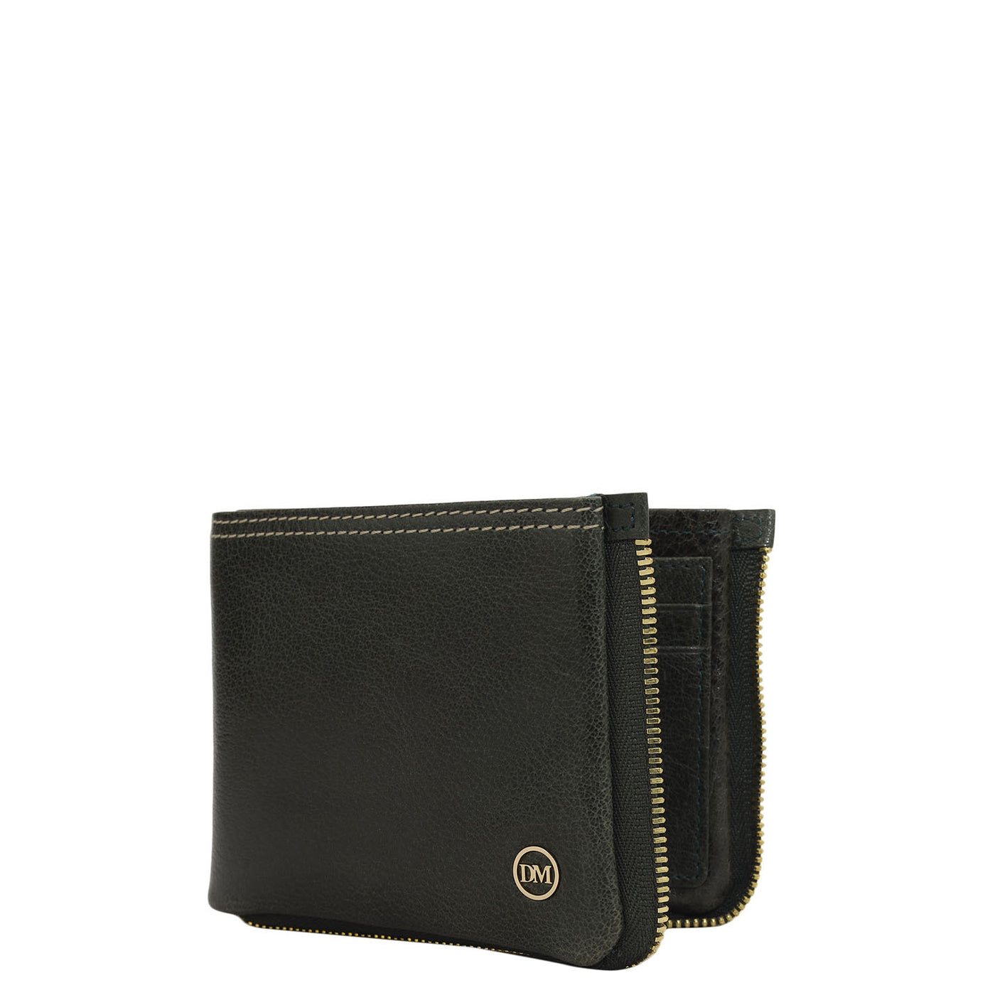 Green Bifold Leather Mens Wallet