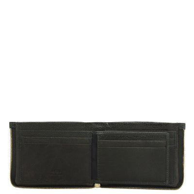 Green Bifold Leather Mens Wallet