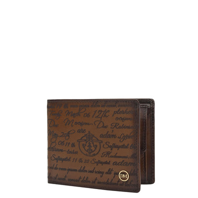 Cognac Bifold Leather Mens Wallet