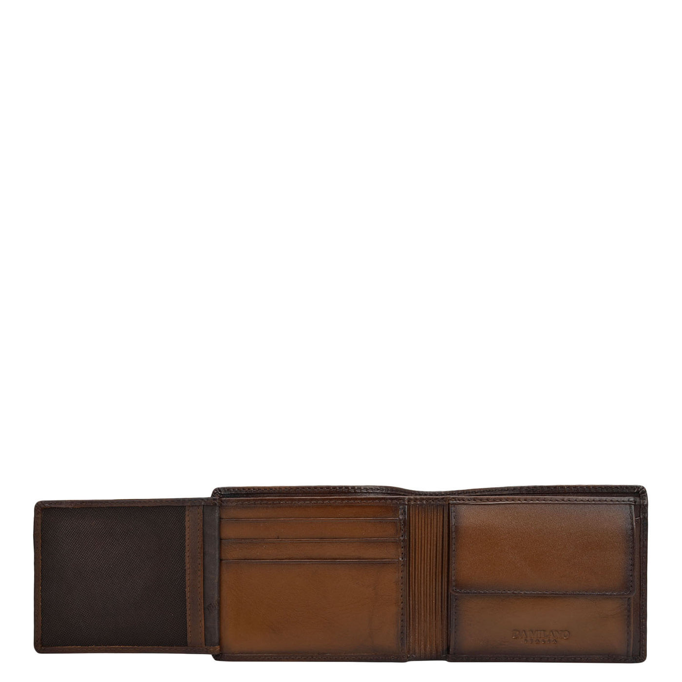 Cognac Bifold Leather Mens Wallet