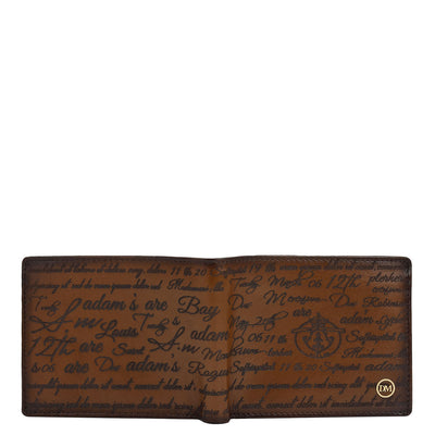 Cognac Bifold Leather Mens Wallet