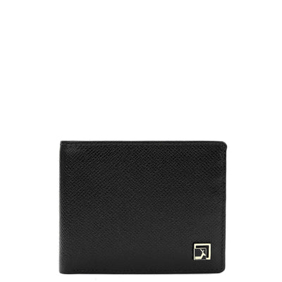 Black Bifold Leather Mens Wallet