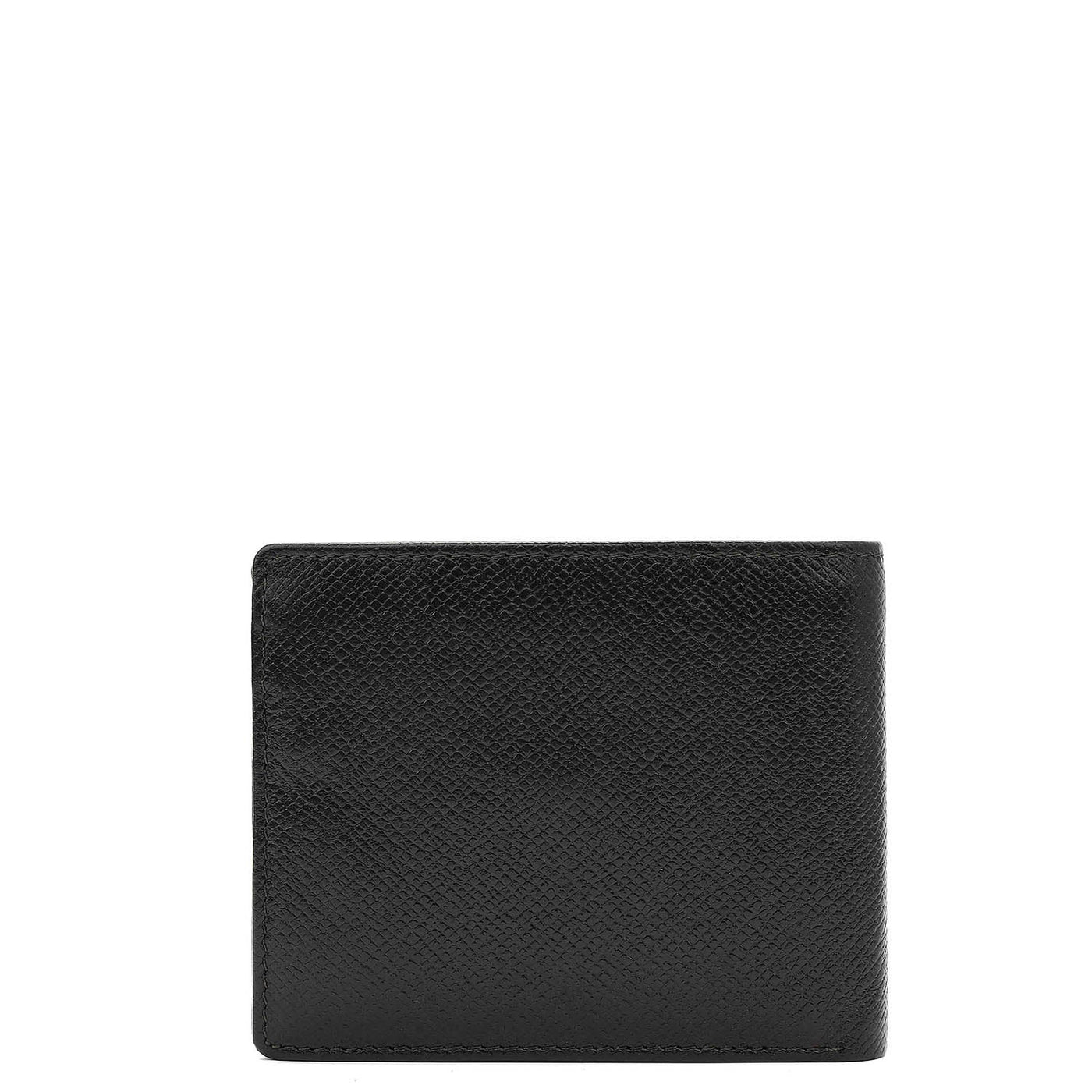 Black Bifold Leather Mens Wallet