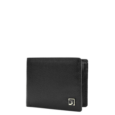 Black Bifold Leather Mens Wallet