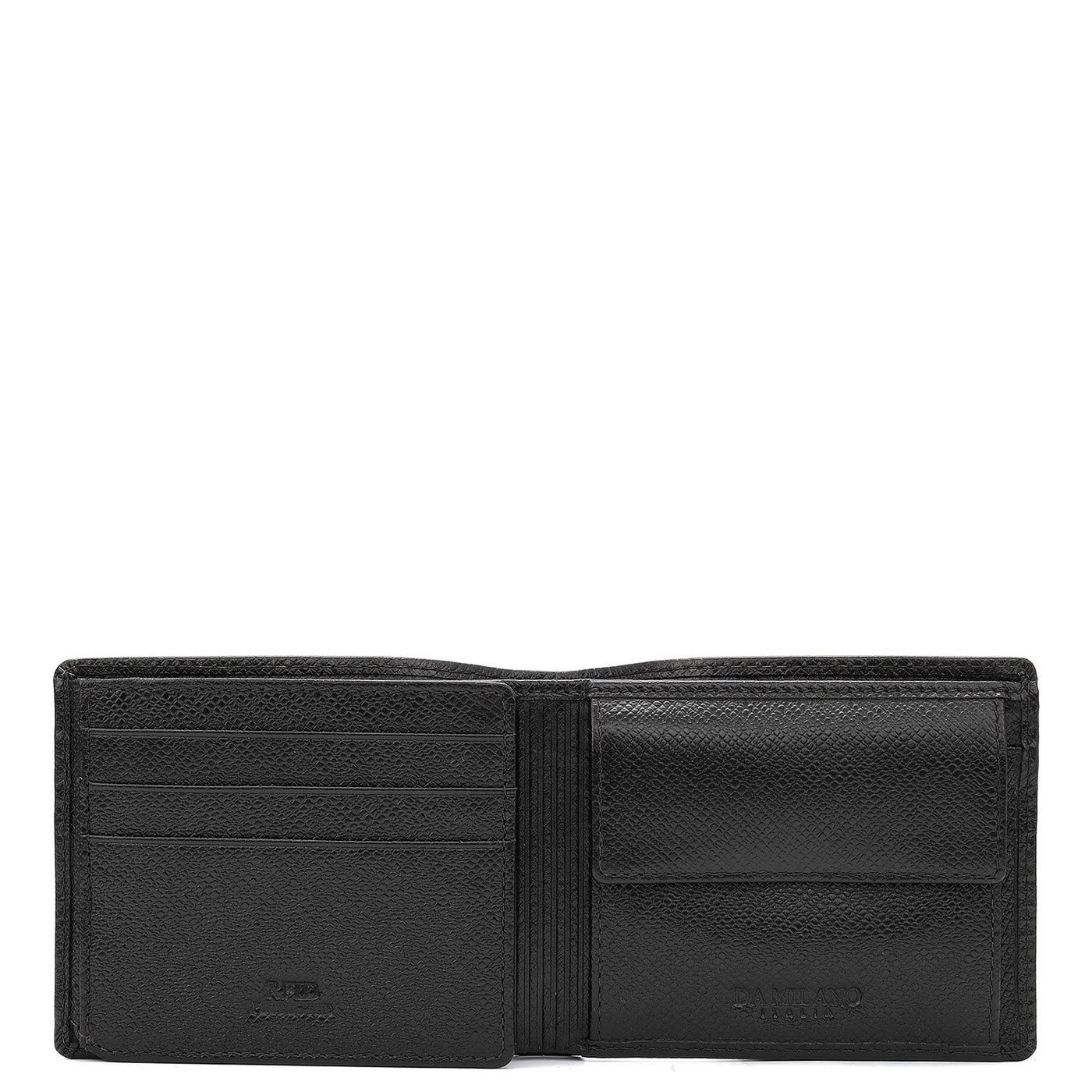 Black Bifold Leather Mens Wallet