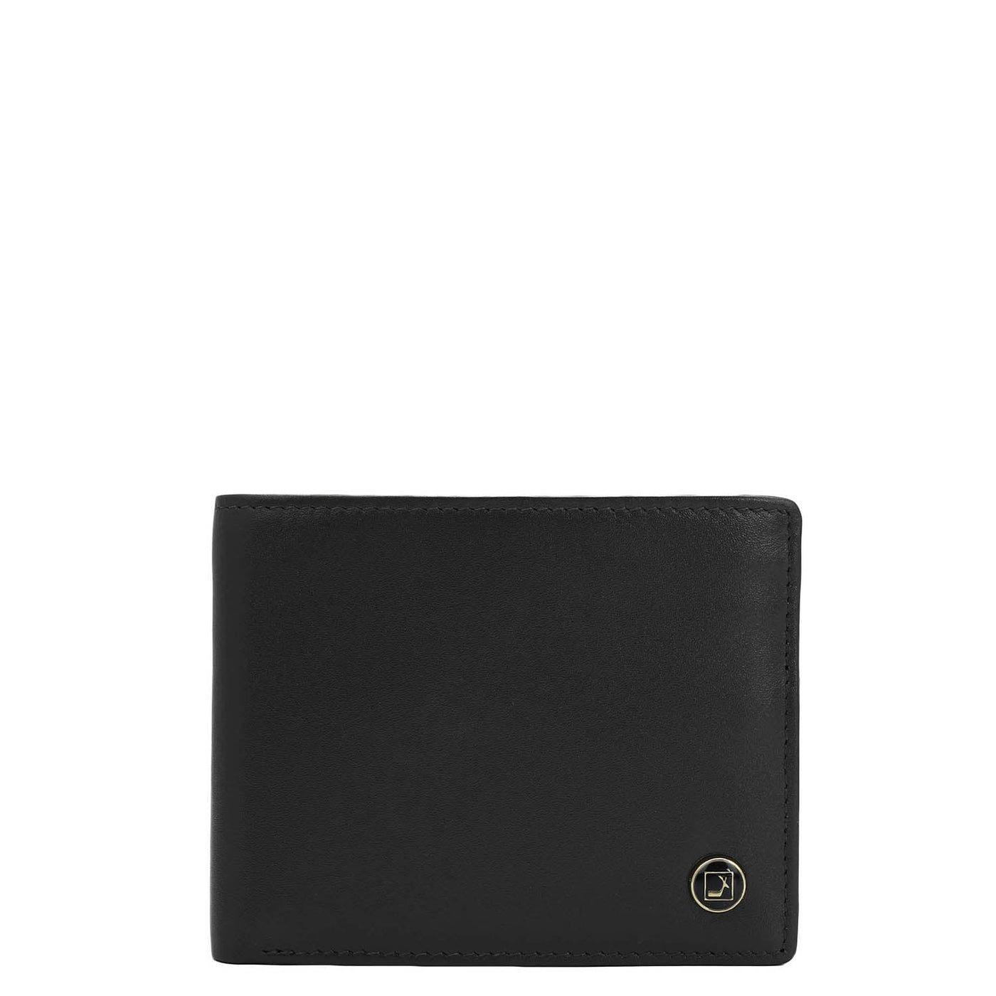 Black Bifold Leather Mens Wallet