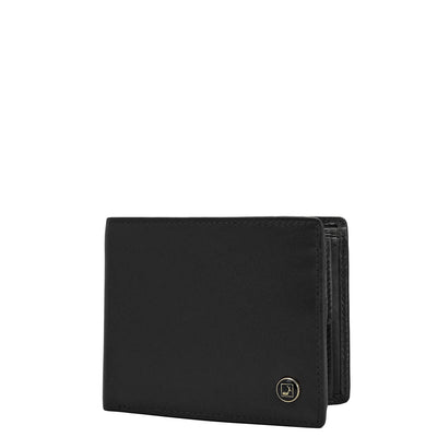 Black Bifold Leather Mens Wallet