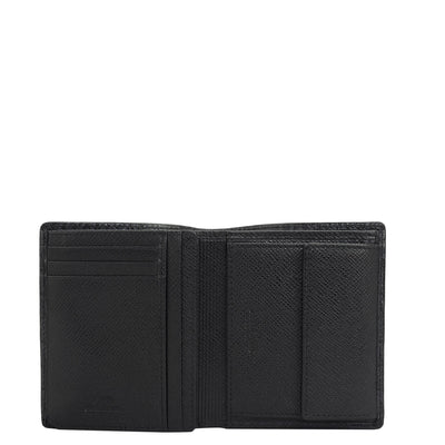 Black Bifold Leather Mens Wallet