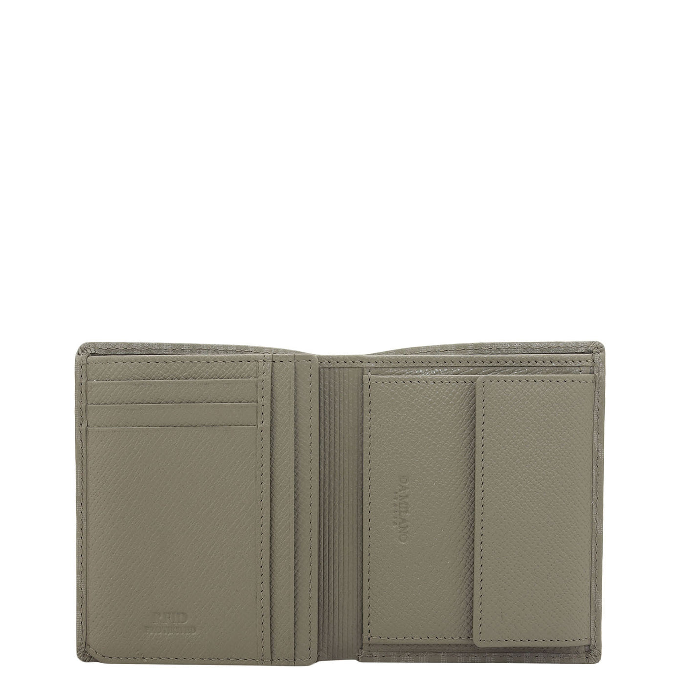 Stone Grey Bifold Leather Mens Wallet