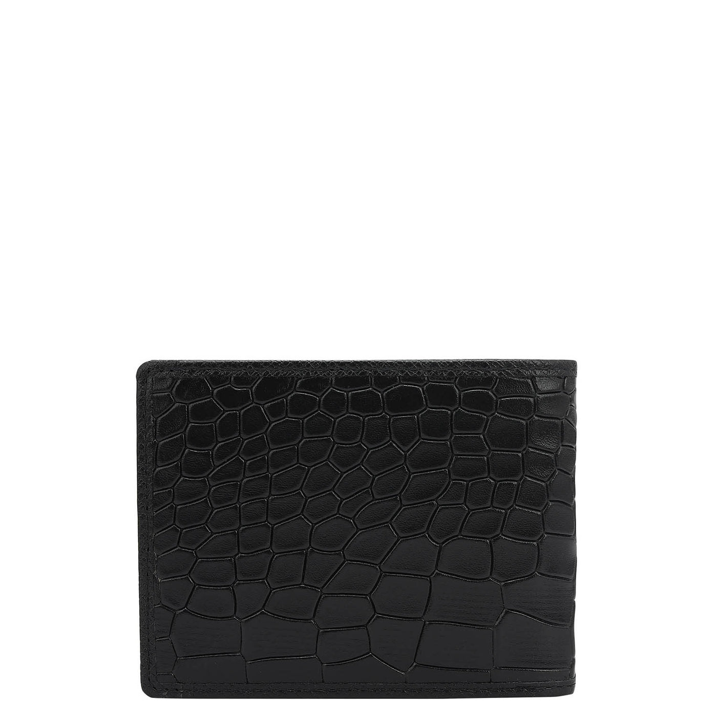 Black Bifold Leather Mens Wallet