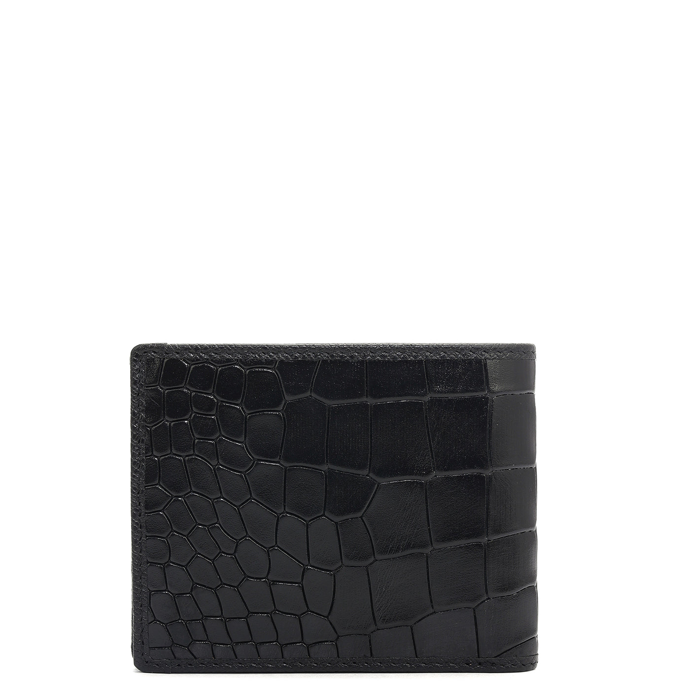 Black Bifold Leather Mens Wallet