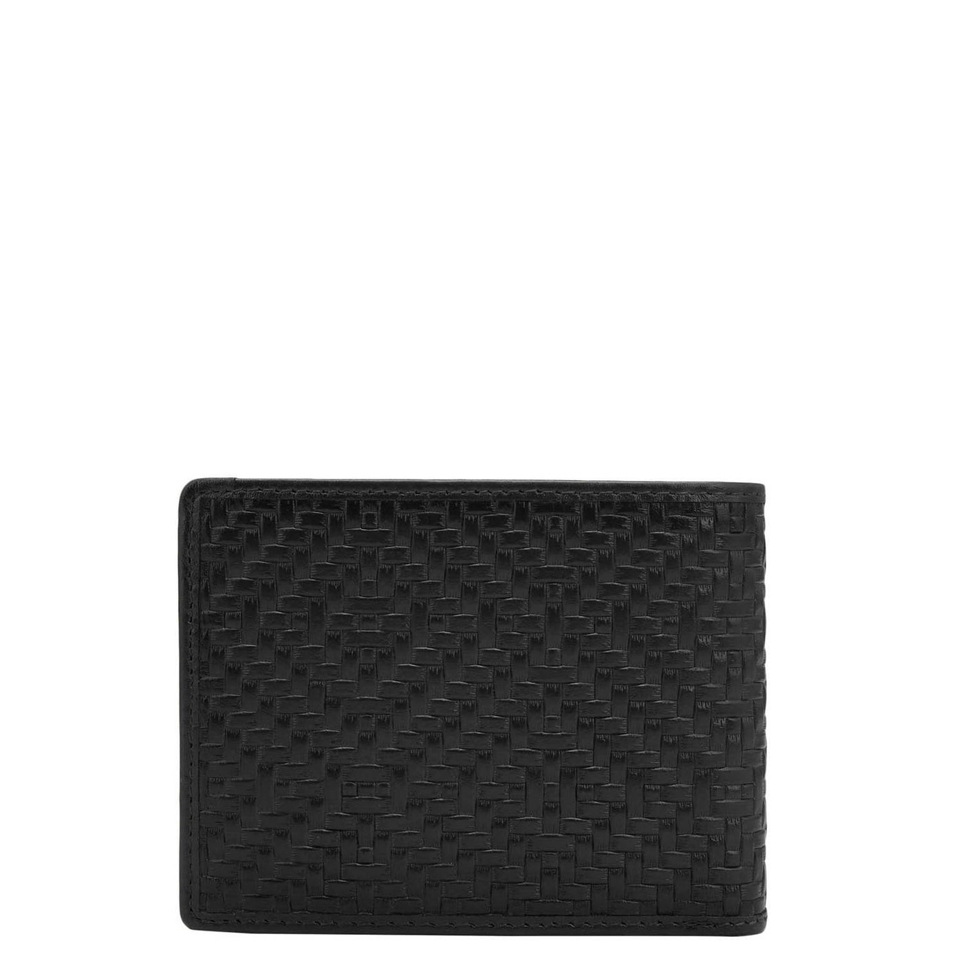 Black Bifold Leather Mens Wallet