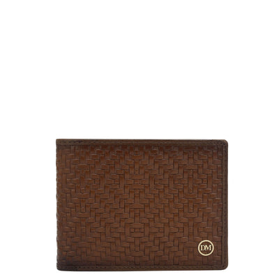 Cognac Bifold Leather Mens Wallet