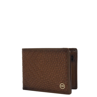 Cognac Bifold Leather Mens Wallet