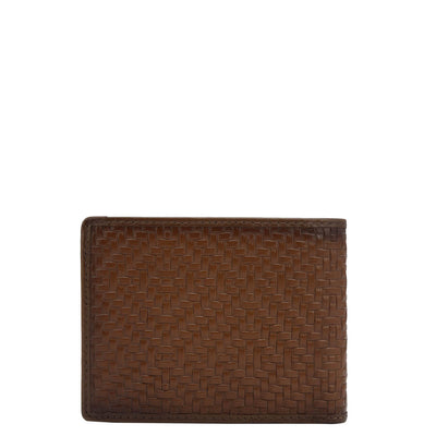 Cognac Bifold Leather Mens Wallet