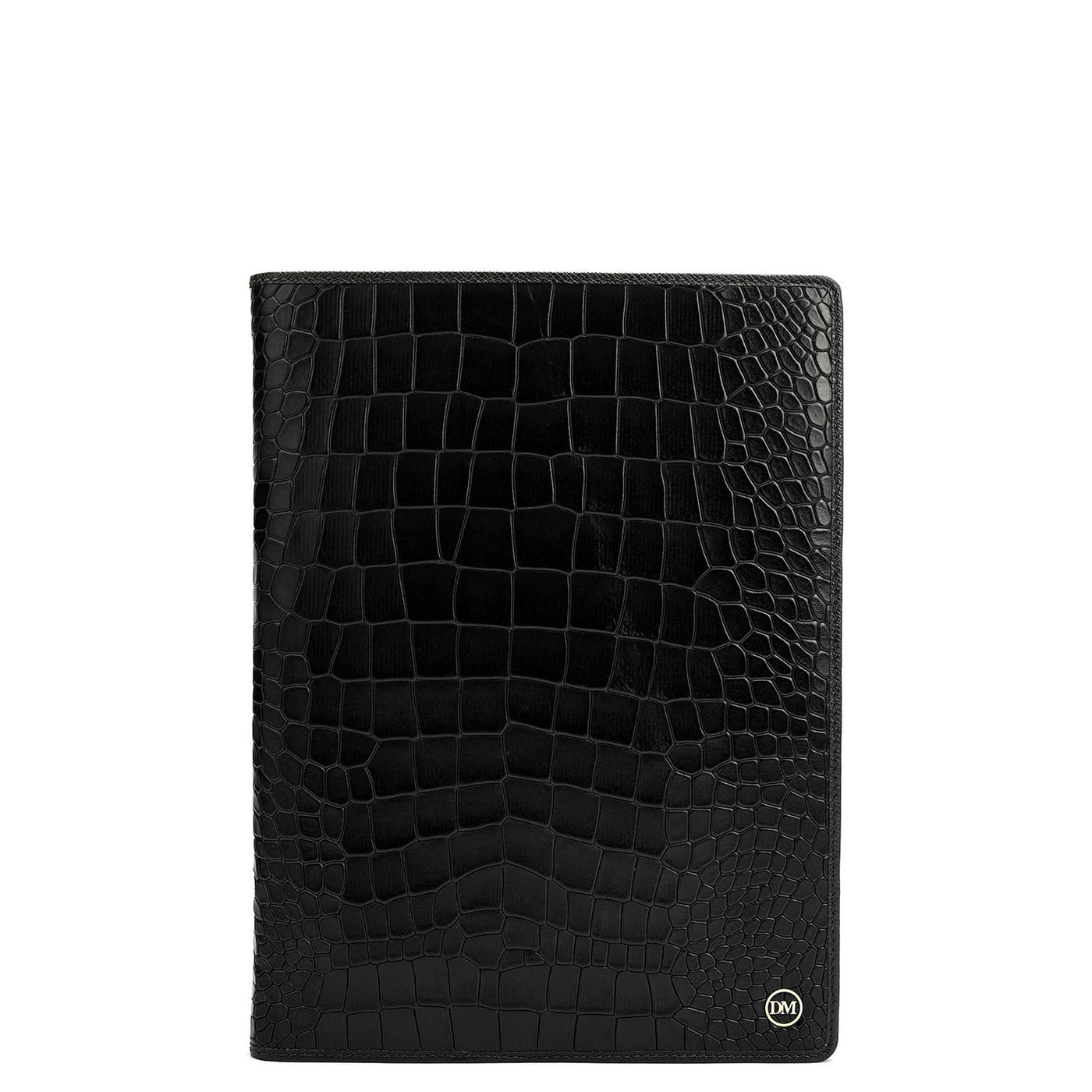 Croco Leather Notebook - Black