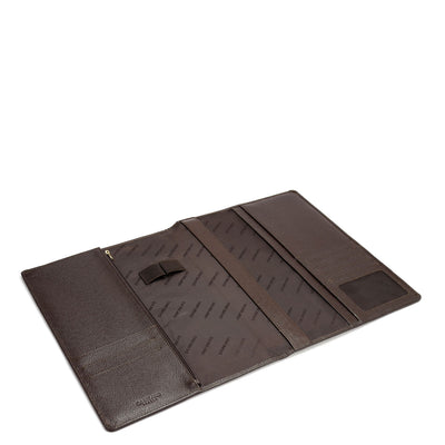 Croco Leather Notebook - Brown