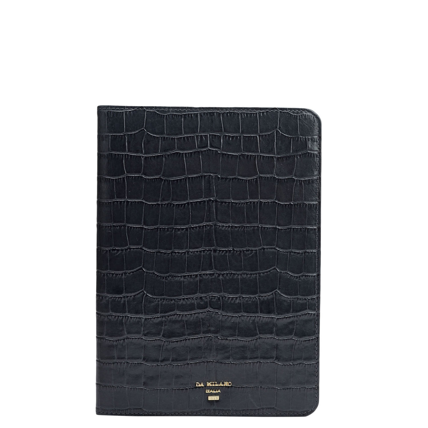 Croco Leather Notepad - Navy