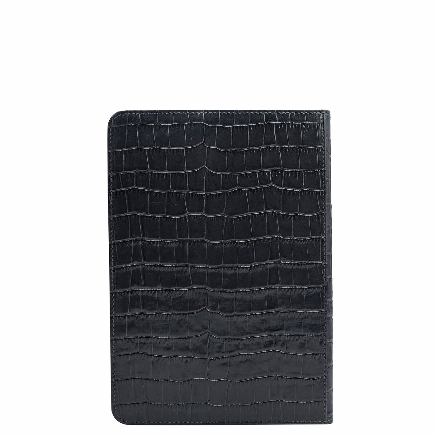 Croco Leather Notepad - Navy